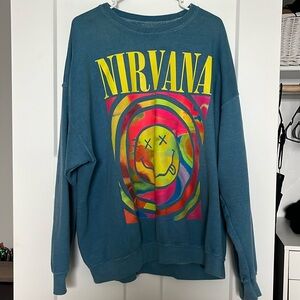 Urban outfitters oversized nirvana sweatshirt. Size small/medium